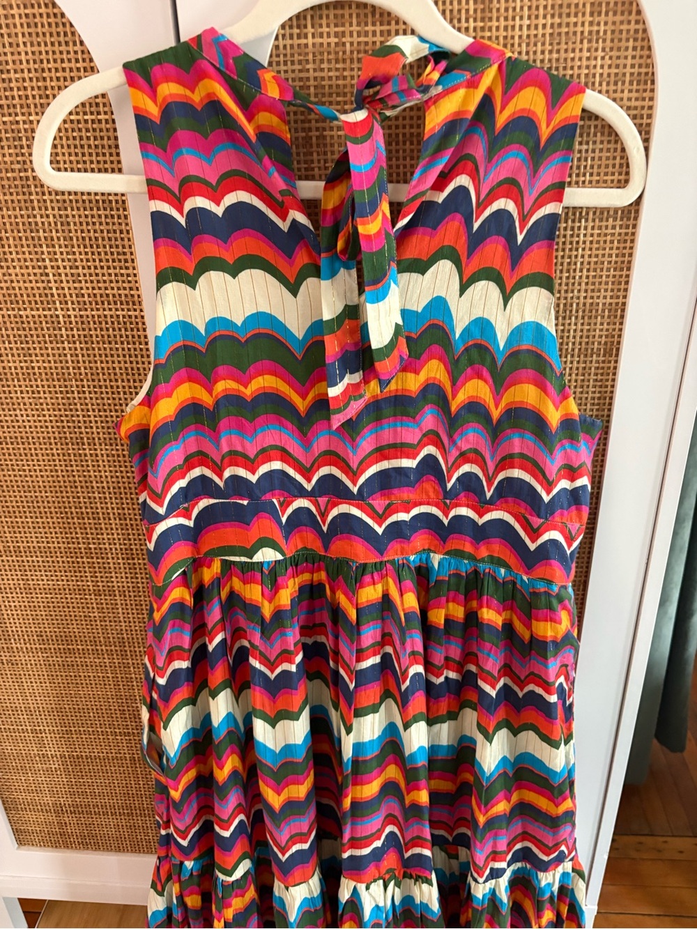 Boden Serena Tie Chevron Maxi Dress - Multicolor - Picture 6 of 10